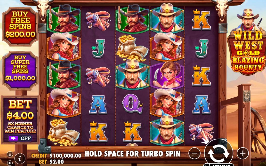 Wild West Gold Blazing Bounty