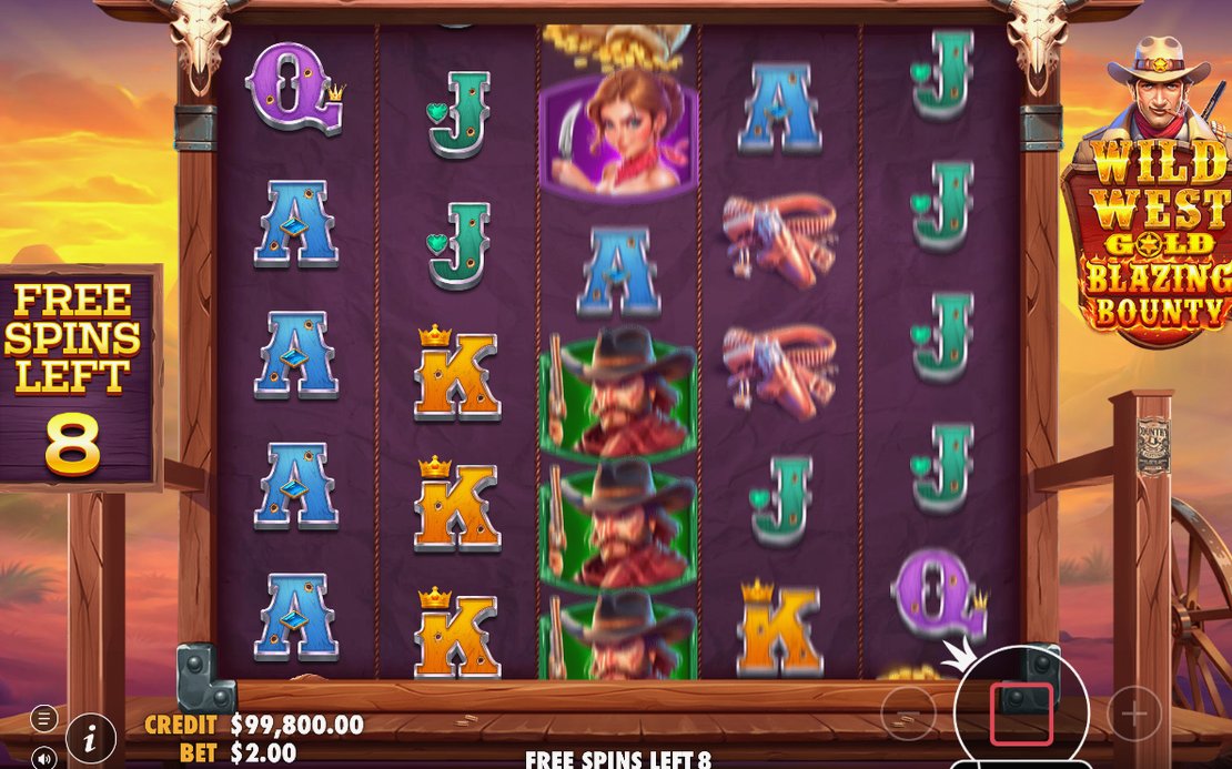 Free Spins-läge med antal gratisspel kvar